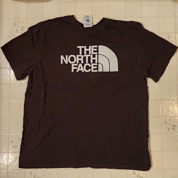 The North Face Half Dome Logo T-Shirt Men's Tee Tan Brown Pullover Size XL - Picture 1 of 5